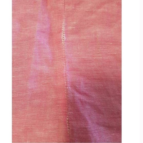 Banana Republic Fushia pink linen long sleeve button down shirt with  col… - Picture 14 of 14